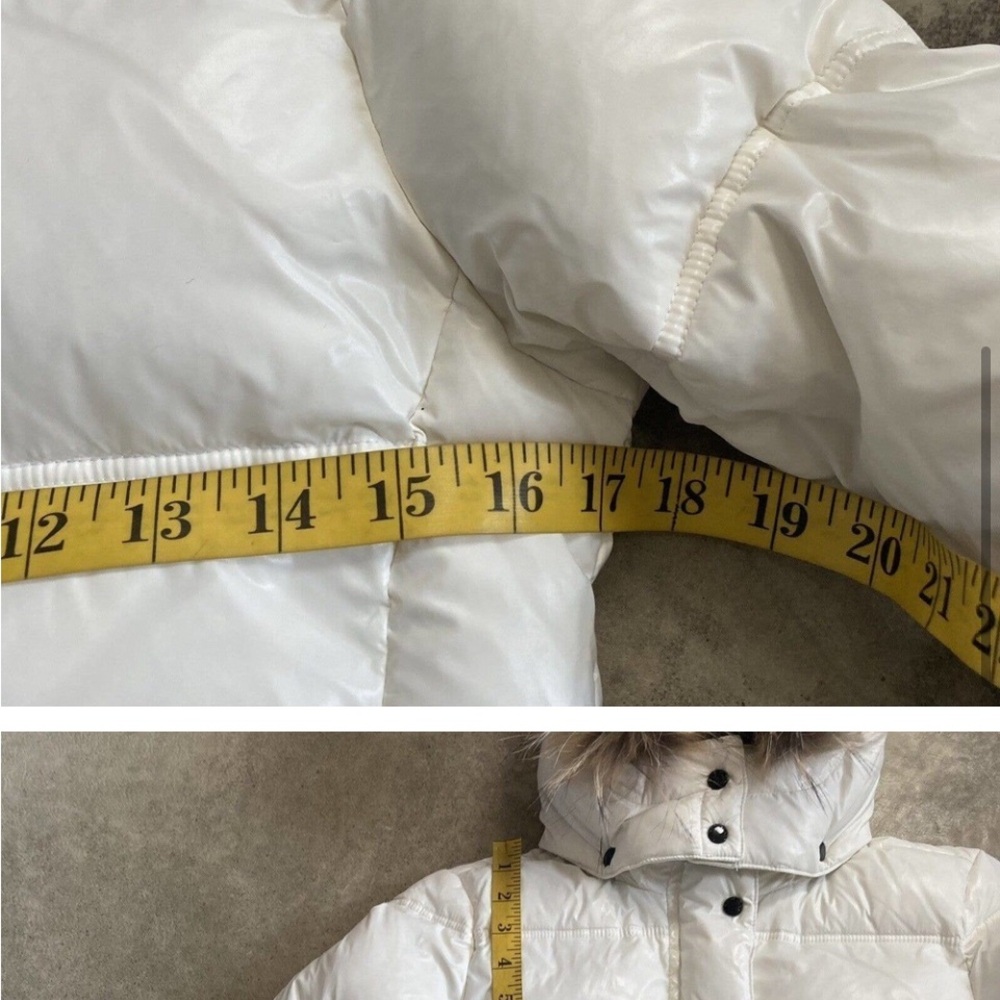 Eddie Pen‎ Coat Girls Youth Size 10 Puffer Hooded White Down Filling Zip Pockets